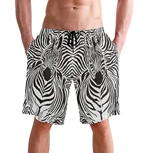 visesunny Men Swim Trunks Swimming Beach Surfing Board Shorts Swimwear Quick Dry Mesh Lining Bathing Suits with Pockets - VISESUNNY (1)