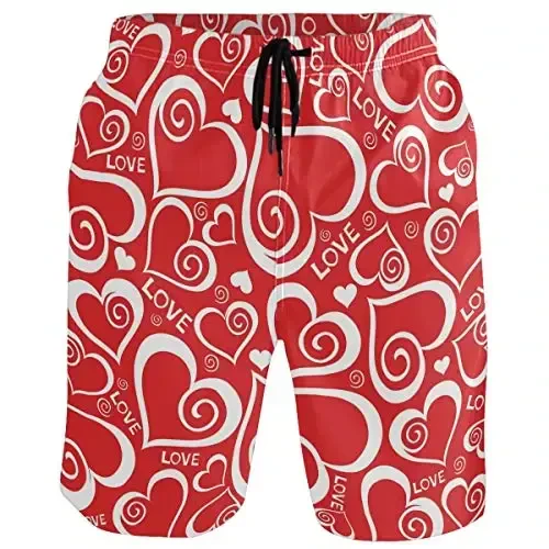 visesunny Men Swim Trunks Swimming Beach Surfing Board Shorts Swimwear Quick Dry Mesh Lining Bathing Suits with Pockets - 1