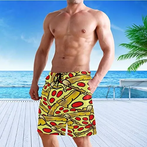 visesunny Men Swim Trunks Swimming Beach Surfing Board Shorts Swimwear Quick Dry Mesh Lining Bathing Suits with Pockets - 11