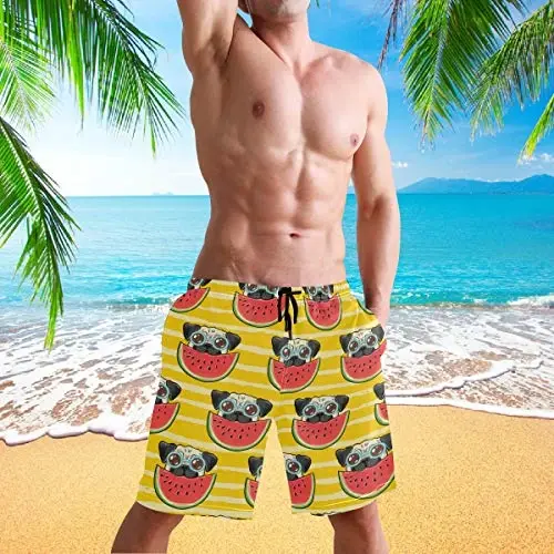 visesunny Men Swim Trunks Swimming Beach Surfing Board Shorts Swimwear Quick Dry Mesh Lining Bathing Suits with Pockets - 4