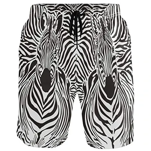 visesunny Men Swim Trunks Swimming Beach Surfing Board Shorts Swimwear Quick Dry Mesh Lining Bathing Suits with Pockets - 1