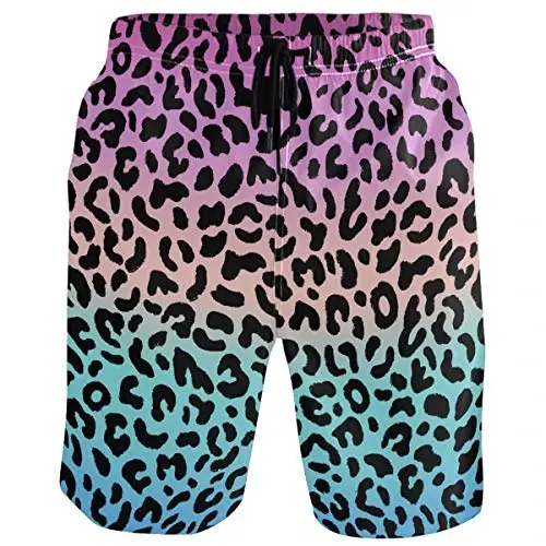 visesunny Men Swim Trunks Swimming Beach Surfing Board Shorts Swimwear Quick Dry Mesh Lining Bathing Suits with Pockets - 1