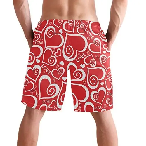 visesunny Men Swim Trunks Swimming Beach Surfing Board Shorts Swimwear Quick Dry Mesh Lining Bathing Suits with Pockets - 3