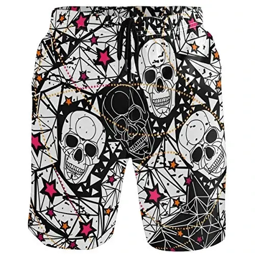 visesunny Men Swim Trunks Swimming Beach Surfing Board Shorts Swimwear Quick Dry Mesh Lining Bathing Suits with Pockets - 1