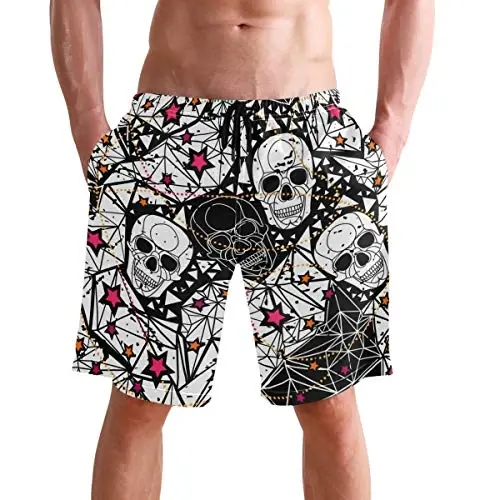 visesunny Men Swim Trunks Swimming Beach Surfing Board Shorts Swimwear Quick Dry Mesh Lining Bathing Suits with Pockets - 2