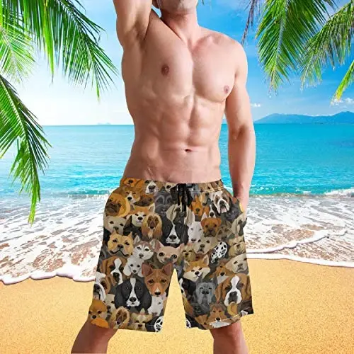 visesunny Men Swim Trunks Swimming Beach Surfing Board Shorts Swimwear Quick Dry Mesh Lining Bathing Suits with Pockets - 10