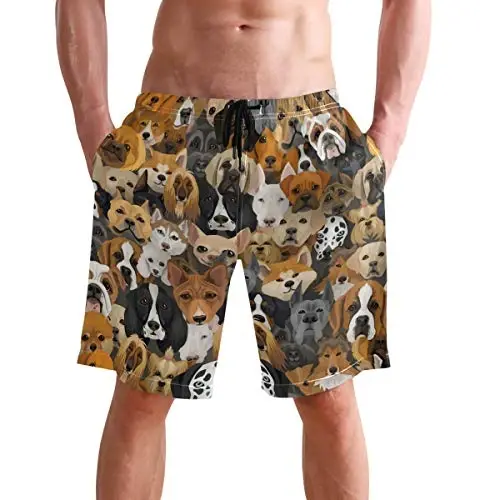 visesunny Men Swim Trunks Swimming Beach Surfing Board Shorts Swimwear Quick Dry Mesh Lining Bathing Suits with Pockets - 1