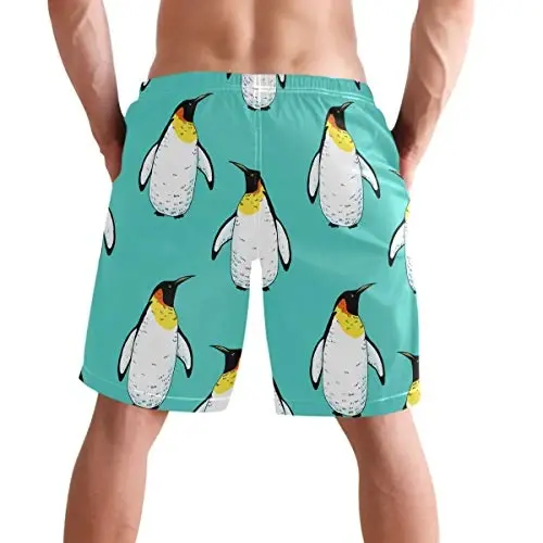 visesunny Men Swim Trunks Swimming Beach Surfing Board Shorts Swimwear Quick Dry Mesh Lining Bathing Suits with Pockets - 2