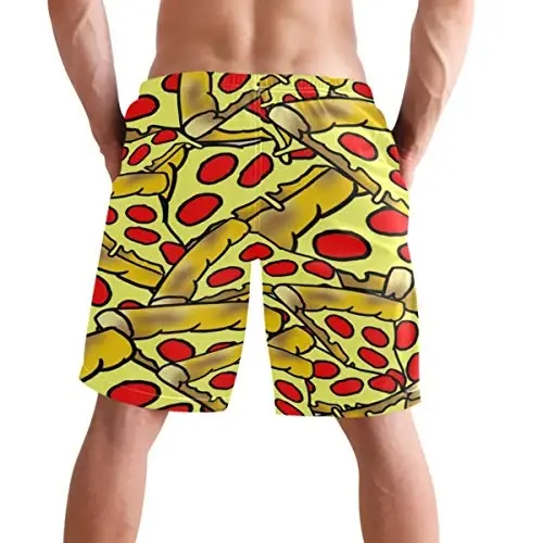 visesunny Men Swim Trunks Swimming Beach Surfing Board Shorts Swimwear Quick Dry Mesh Lining Bathing Suits with Pockets - VISESUNNY (1)
