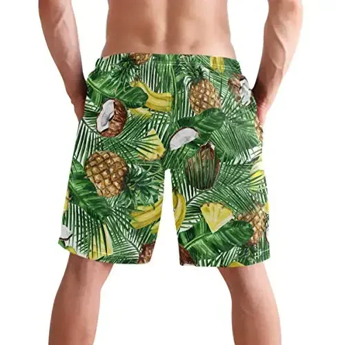 visesunny Men Swim Trunks Swimming Beach Surfing Board Shorts Swimwear Quick Dry Mesh Lining Bathing Suits with Pockets - VISESUNNY (1)