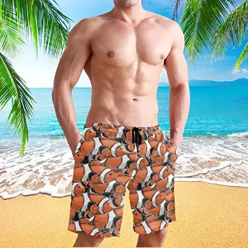 visesunny Men Swim Trunks Swimming Beach Surfing Board Shorts Swimwear Quick Dry Mesh Lining Bathing Suits with Pockets - 4