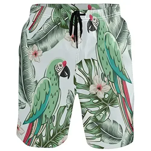 visesunny Men Swim Trunks Swimming Beach Surfing Board Shorts Swimwear Quick Dry Mesh Lining Bathing Suits with Pockets - 1