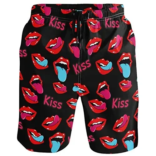 visesunny Men Swim Trunks Swimming Beach Surfing Board Shorts Swimwear Quick Dry Mesh Lining Bathing Suits with Pockets - VISESUNNY