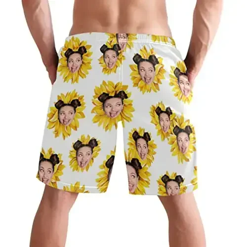 visesunny Men Swim Trunks Swimming Beach Surfing Board Shorts Swimwear Quick Dry Mesh Lining Bathing Suits with Pockets - 2