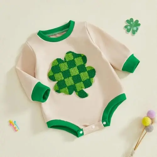 VISGOGO Chaqaloq O'g'il Bola Katta Romper Sviter Bodysuits Uyga Kelish Kiyimi Neytral Kiyimlar - 5