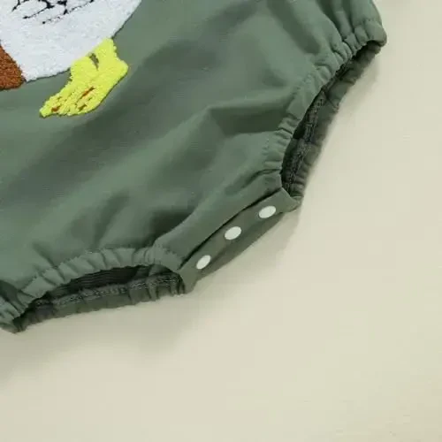 VISGOGO Newborn Infant Baby Boy Girls Oversized Romper Little Dude Sweater Onesie Coming Home Outfit Neutral Clothes - 7