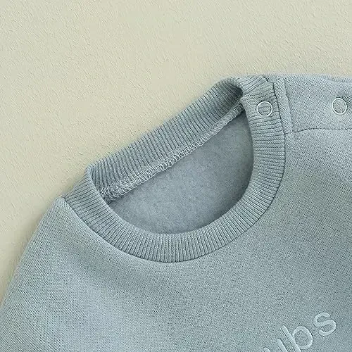 VISGOGO Newborn Infant Baby Boy Girls Oversized Romper Little Dude Sweater Onesie Coming Home Outfit Neutral Clothes - 5