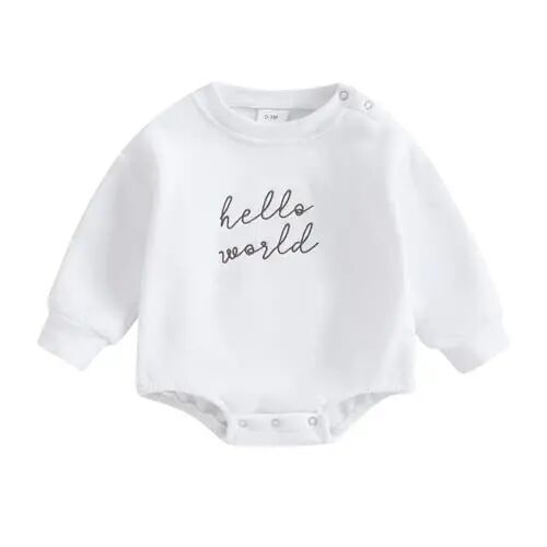 VISGOGO Newborn Infant Baby Boy Girls Oversized Romper Little Dude Sweater Onesie Coming Home Outfit Neutral Clothes - VISGOGO