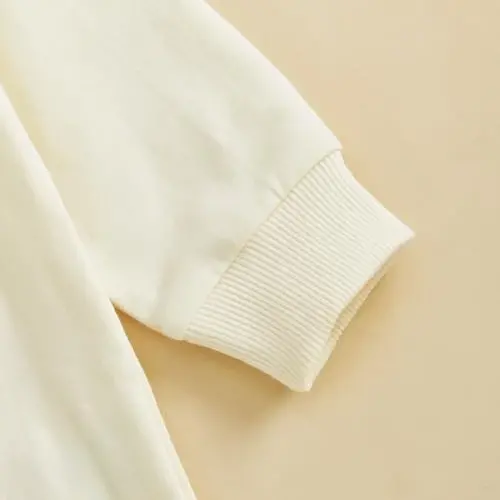 VISGOGO Newborn Infant Baby Boy Girls Oversized Romper Little Dude Sweater Onesie Coming Home Outfit Neutral Clothes - 5