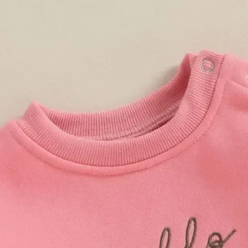 VISGOGO Newborn Infant Baby Boy Girls Oversized Romper Little Dude Sweater Onesie Coming Home Outfit Neutral Clothes - 5