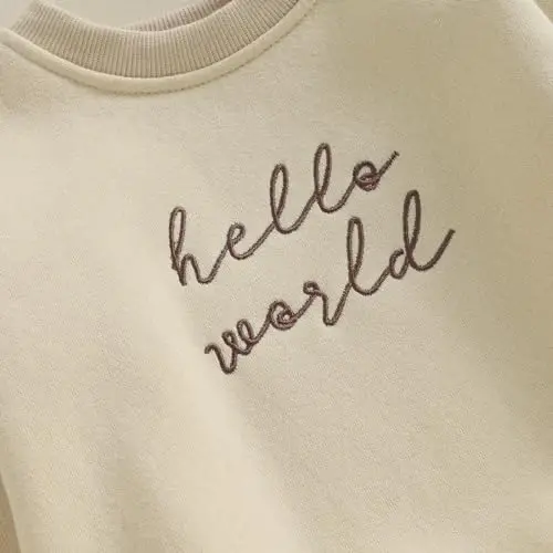 VISGOGO Newborn Infant Baby Boy Girls Oversized Romper Little Dude Sweater Onesie Coming Home Outfit Neutral Clothes - 5
