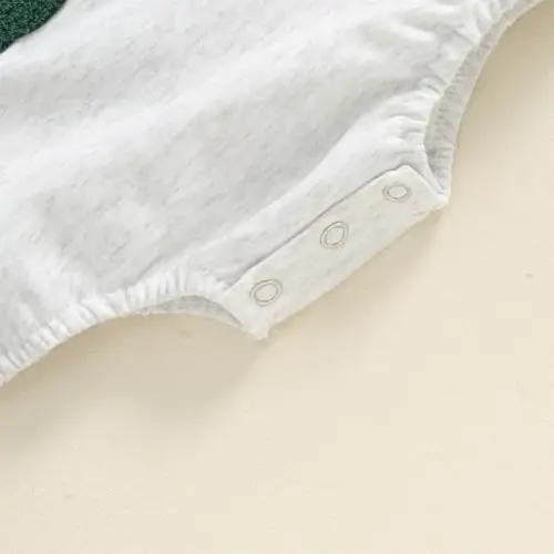 VISGOGO Newborn Infant Baby Boy Girls Oversized Romper Little Dude Sweater Onesie Coming Home Outfit Neutral Clothes - 7