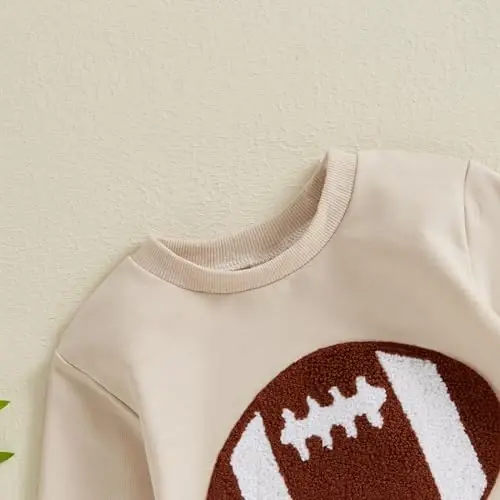 VISGOGO Newborn Infant Baby Boy Girls Oversized Romper Little Dude Sweater Onesie Coming Home Outfit Neutral Clothes - 5