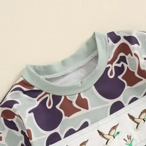 VISGOGO Newborn Infant Baby Boy Girls Oversized Romper Little Dude Sweater Onesie Coming Home Outfit Neutral Clothes - 5