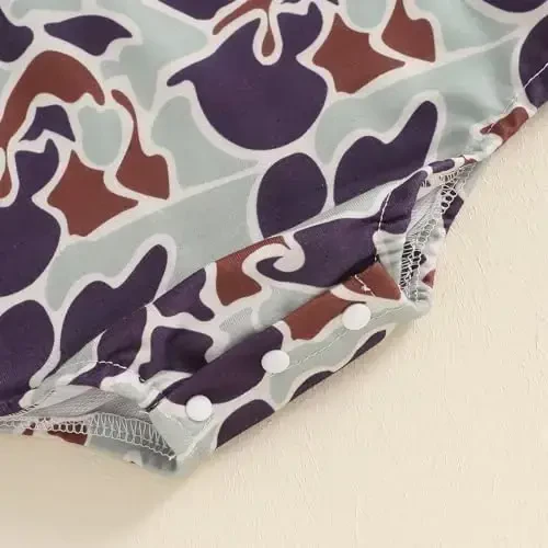 VISGOGO Newborn Infant Baby Boy Girls Oversized Romper Little Dude Sweater Onesie Coming Home Outfit Neutral Clothes - 7