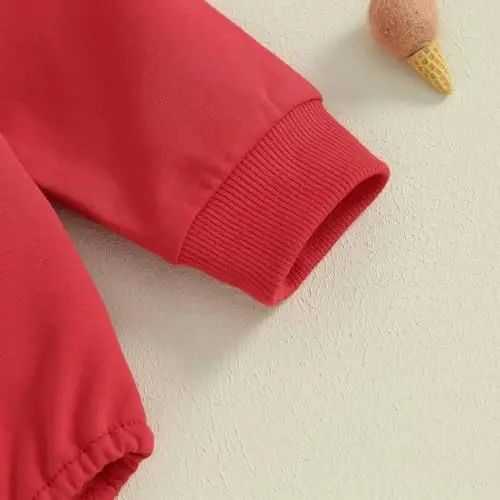 VISGOGO Newborn Infant Baby Boy Girls Oversized Romper Little Dude Sweater Onesie Coming Home Outfit Neutral Clothes - 7