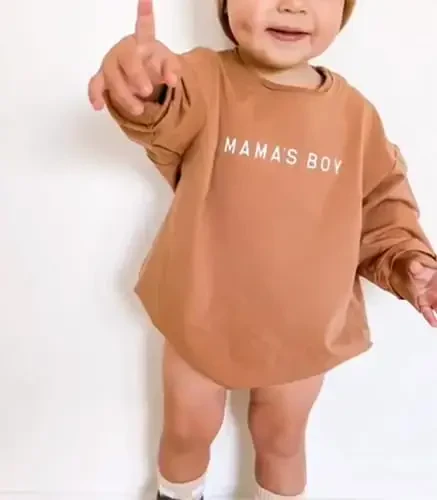 VISGOGO Newborn Infant Baby Boy Girls Oversized Romper Little Dude Sweater Onesie Coming Home Outfit Neutral Clothes - 7