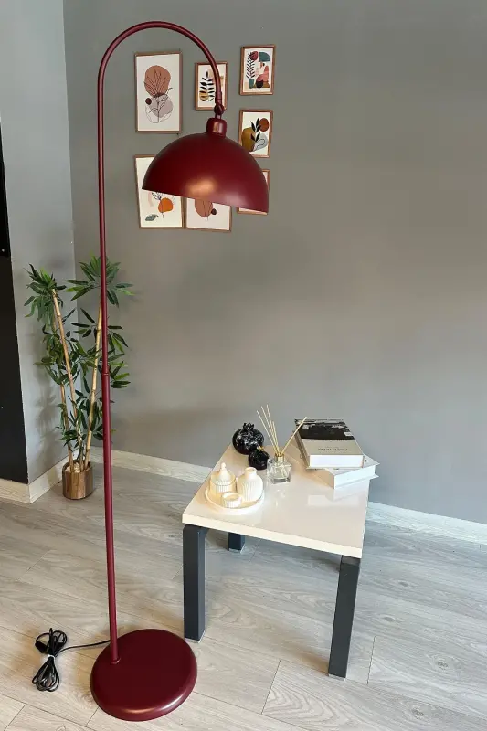 Vişne Çürüğü Metal Hareketli Başlık E27 Lambader - Vişne Çürüğü - 5