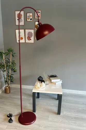 Vişne Çürüğü Metal Hareketli Başlık E27 Lambader - Vişne Çürüğü - 7
