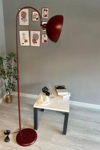 Vişne Çürüğü Metal Hareketli Başlık E27 Lambader-Vişne Çürüğü - 4