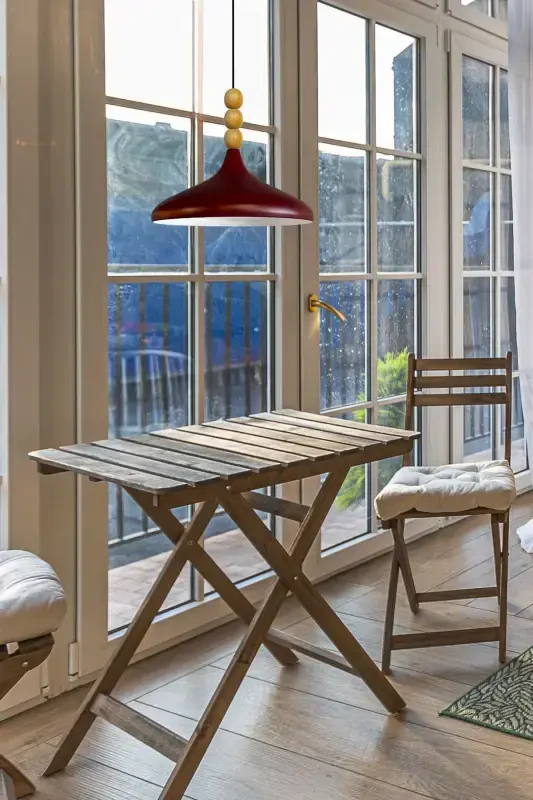 Вишня Черешня Деревянный Бусинный Одиночный Подвесной Светильник Салон Бутик Лампа Освещение Люстры-Вишня Черешня - 2