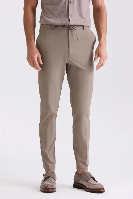 Vison Comfort Fit Elastic Waist Jogger Trousers - 1