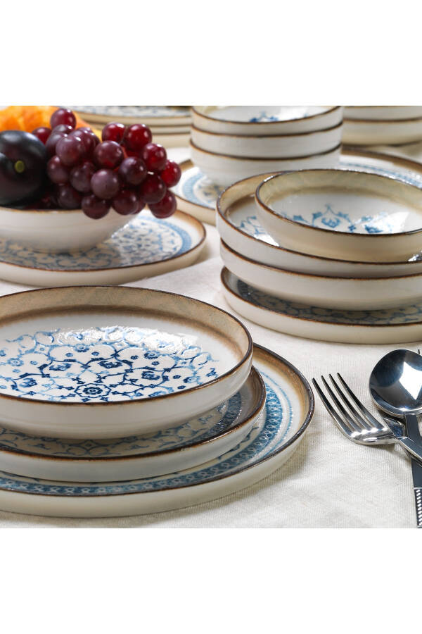 Vita Dinner Set 24 Pieces - Blue - 10