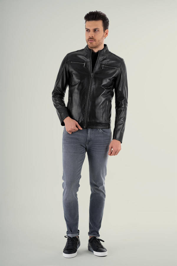 Vitale Black Leather Jacket 111680 - 9