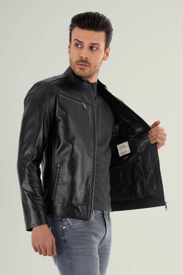 Vitale Black Leather Jacket 111680 - 10