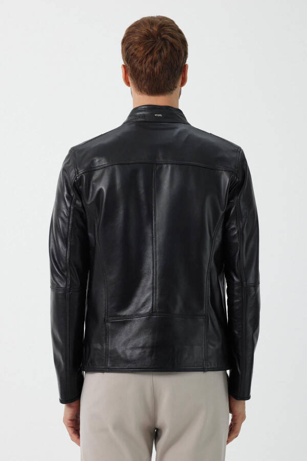 Vitale Black Leather Jacket 111680 - 4