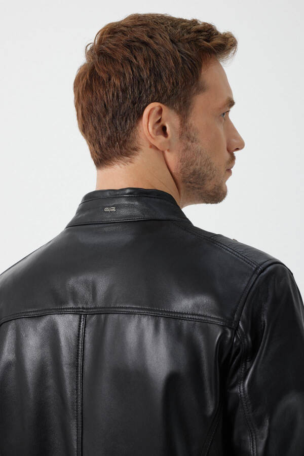 Vitale Black Leather Jacket 111680 - 7