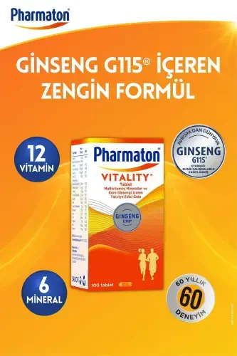 Vitality 100 Capsules - PHARMATON (1)