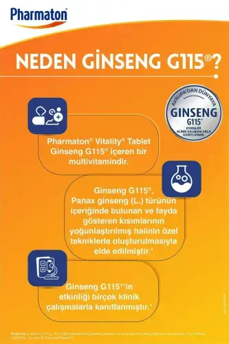 Vitality 30 Kapsül - Ginseng G115, Multivitamin Ve Mineraller - 3