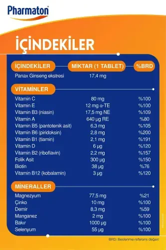 Vitality 30 Kapsül - Ginseng G115, Multivitamin Ve Mineraller - 6