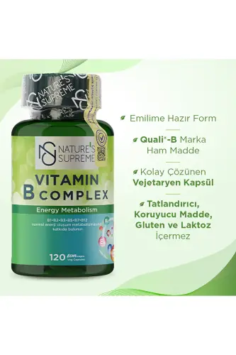 Vitamin B Kompleksi 120 Kapsula - NATURES SUPREME (1)