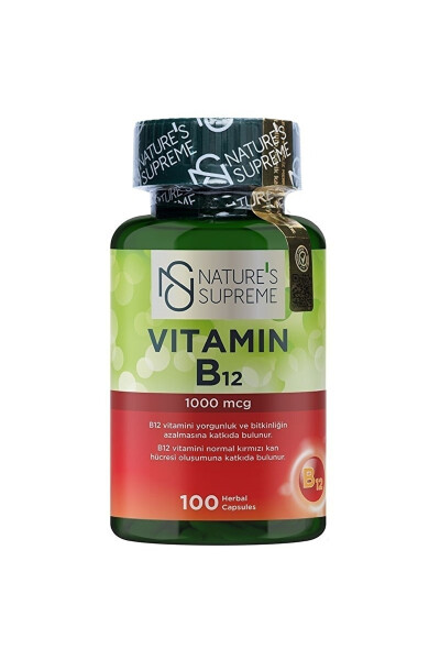 Vitamin B12 1000 Mcg 100 Capsules - 1