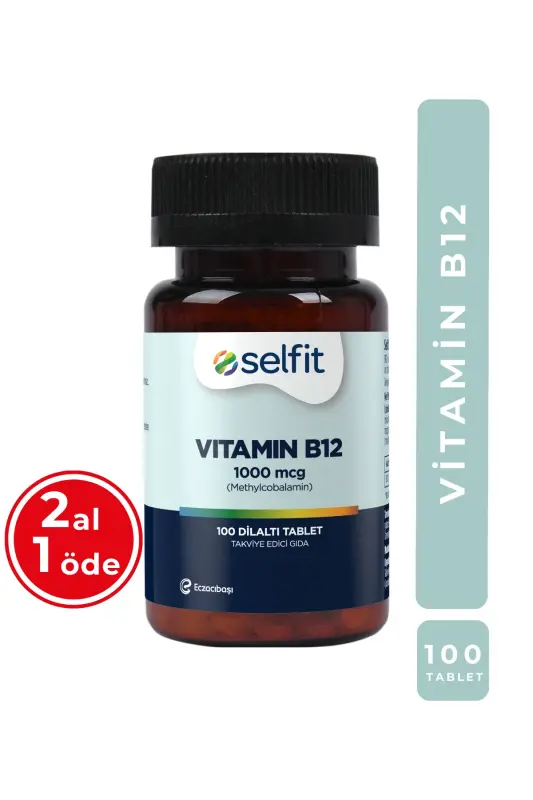 Vitamin B12 1000 Mcg 100 Dilaltı Tablet - 1