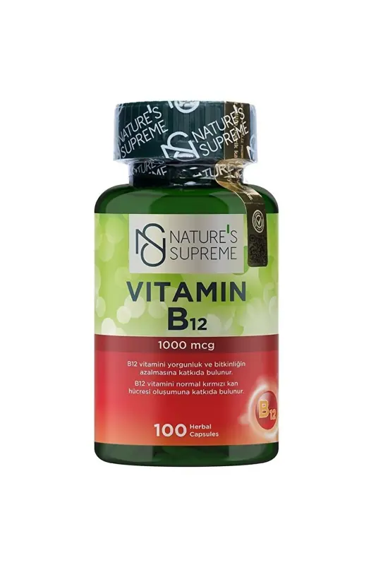 Vitamin B12 1000 Mcg 100 Kapsula - NATURE'S SUPREME