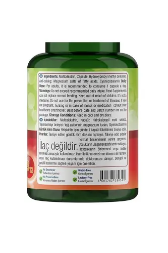 Vitamin B12 1000 Mcg 60 Capsules - 7