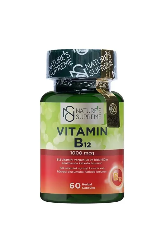 Vitamin B12 1000 Mcg 60 Kapsula - NATURE'S SUPREME